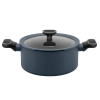Кастрюля из кованого алюминия со стеклянной крышкой, 20 см, 2,9 л. MAUNFELD FRIDA MCS29FA02DG