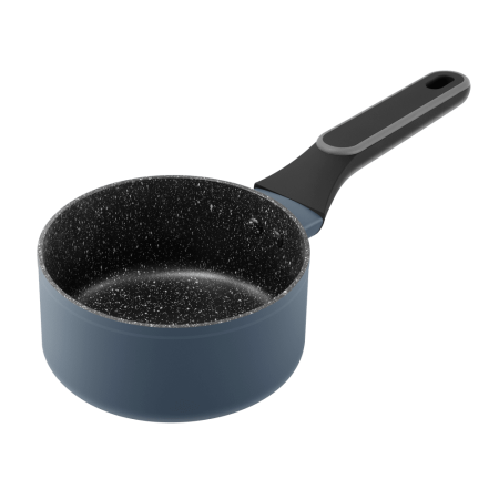 Ковш из кованого алюминия со стеклянной крышкой, 16 см, 1,5 л. MAUNFELD FRIDA MSP15FA02DG