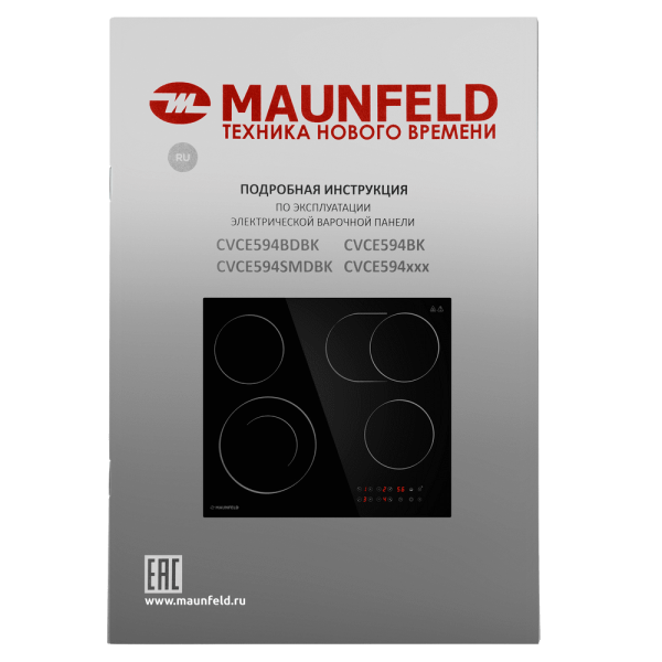 Электрическая варочная панель MAUNFELD CVCE594SMDBK